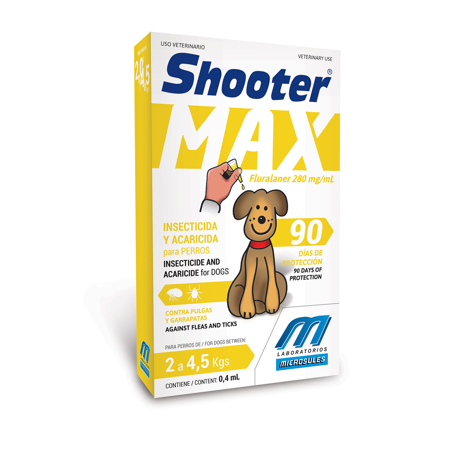 Pipeta SHOOTER Max p/perros ( 2 a 4 kg)