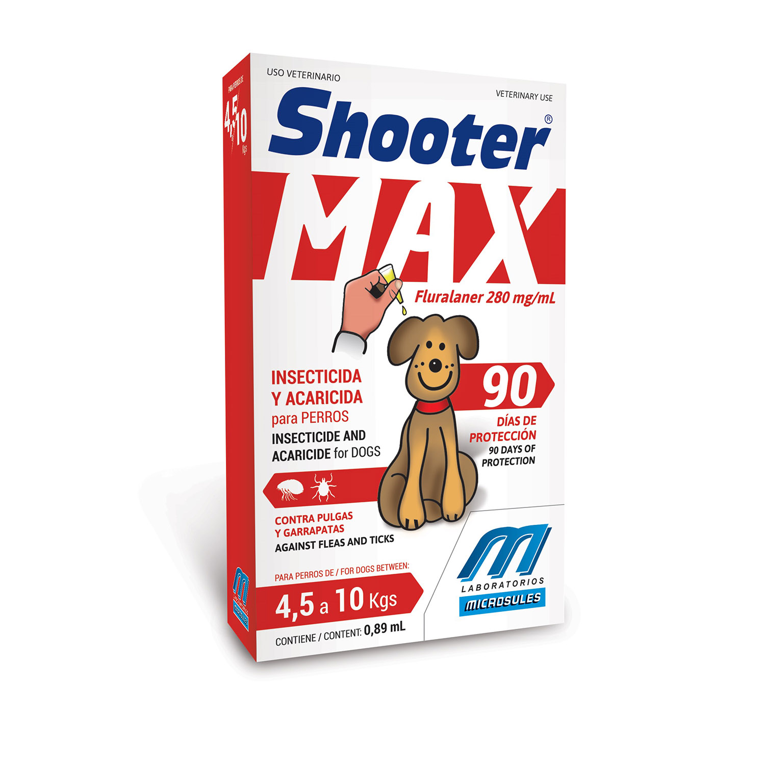 Pipeta SHOOTER Max p/perros ( 4.5 a 10 kg)