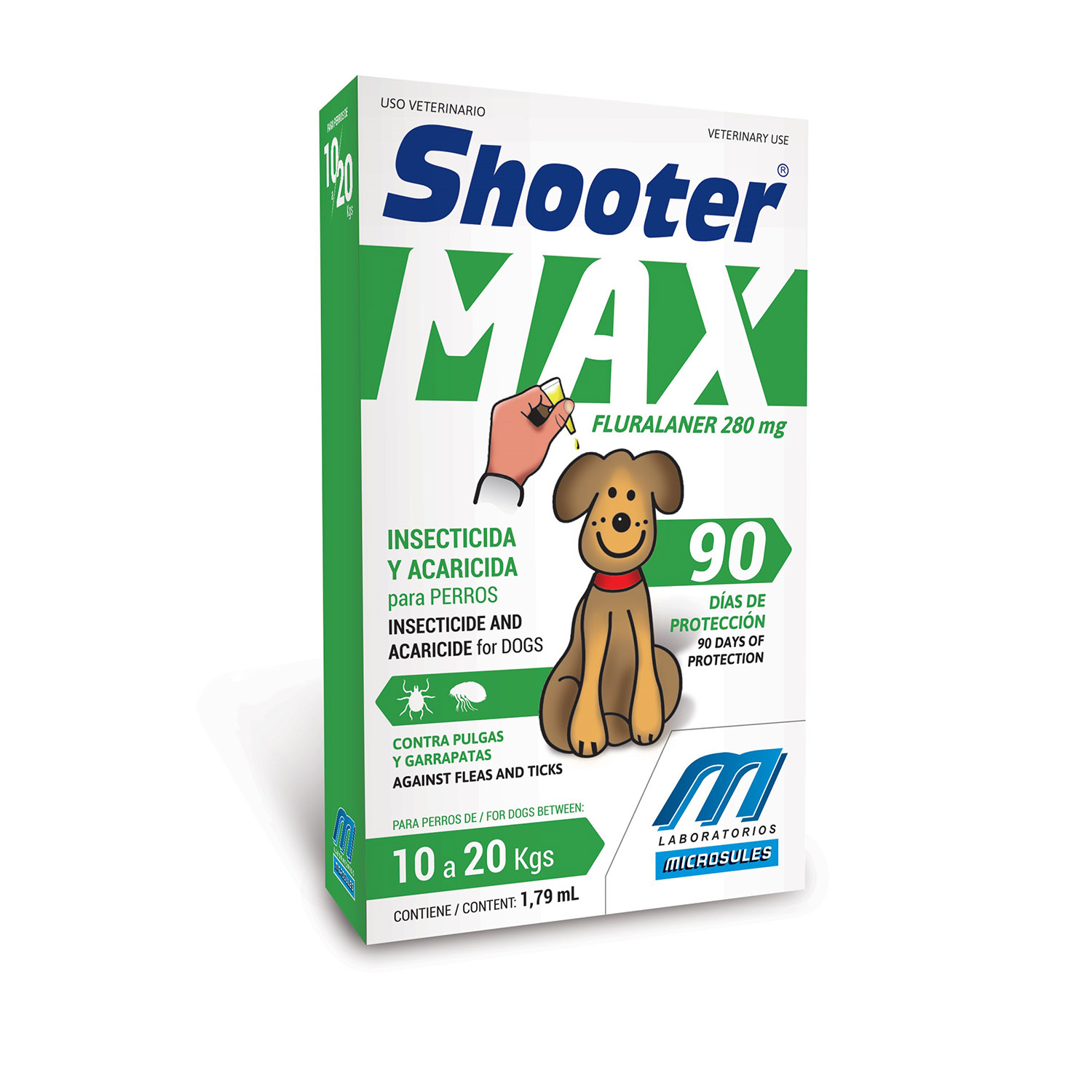Pipeta SHOOTER Max p/perros (10 a 20 kg)