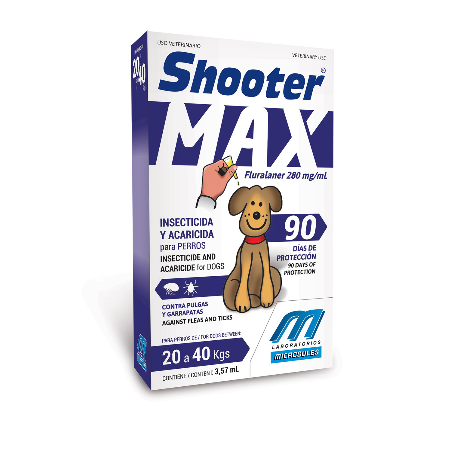 Pipeta SHOOTER Max p/perros (20 a 40 kg)