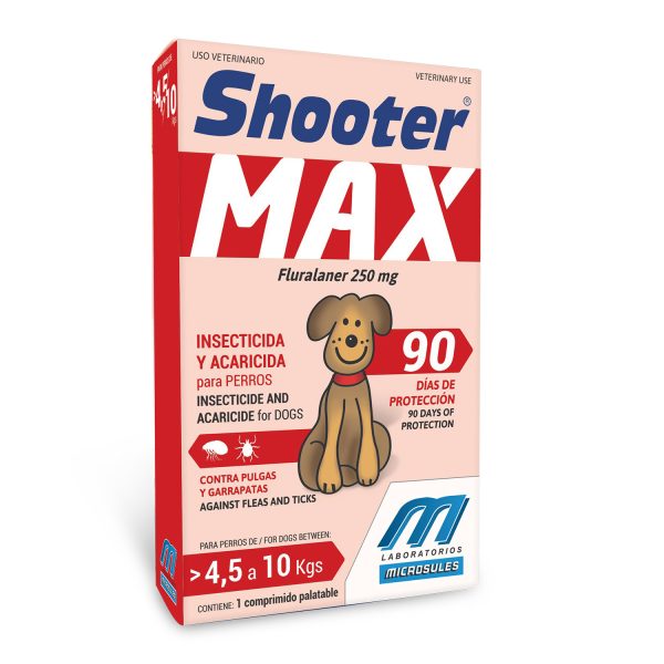 SHOOTER Max comprimidos p/perros ( 4.5 a 10 kg)