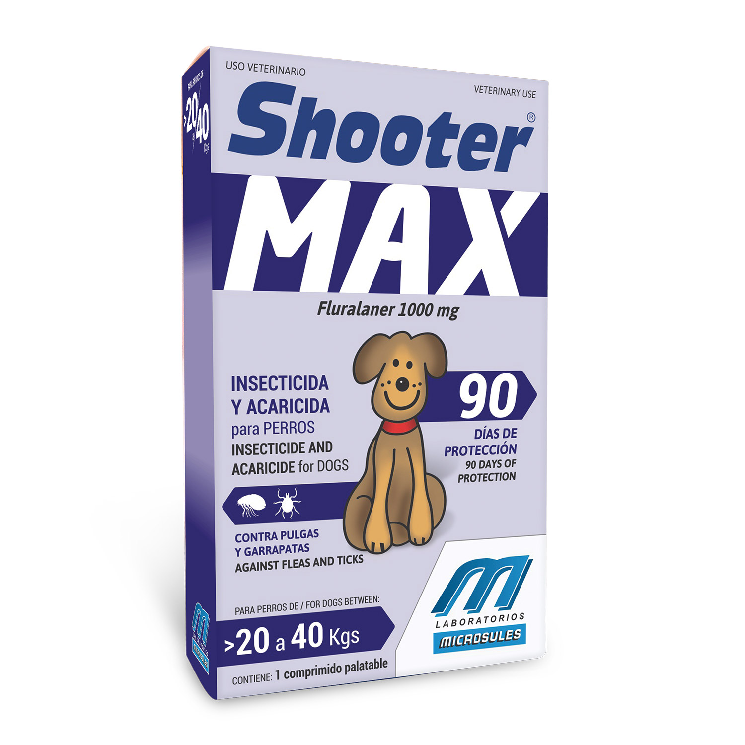SHOOTER Max comprimidos p/perros (20 a 40 kg)