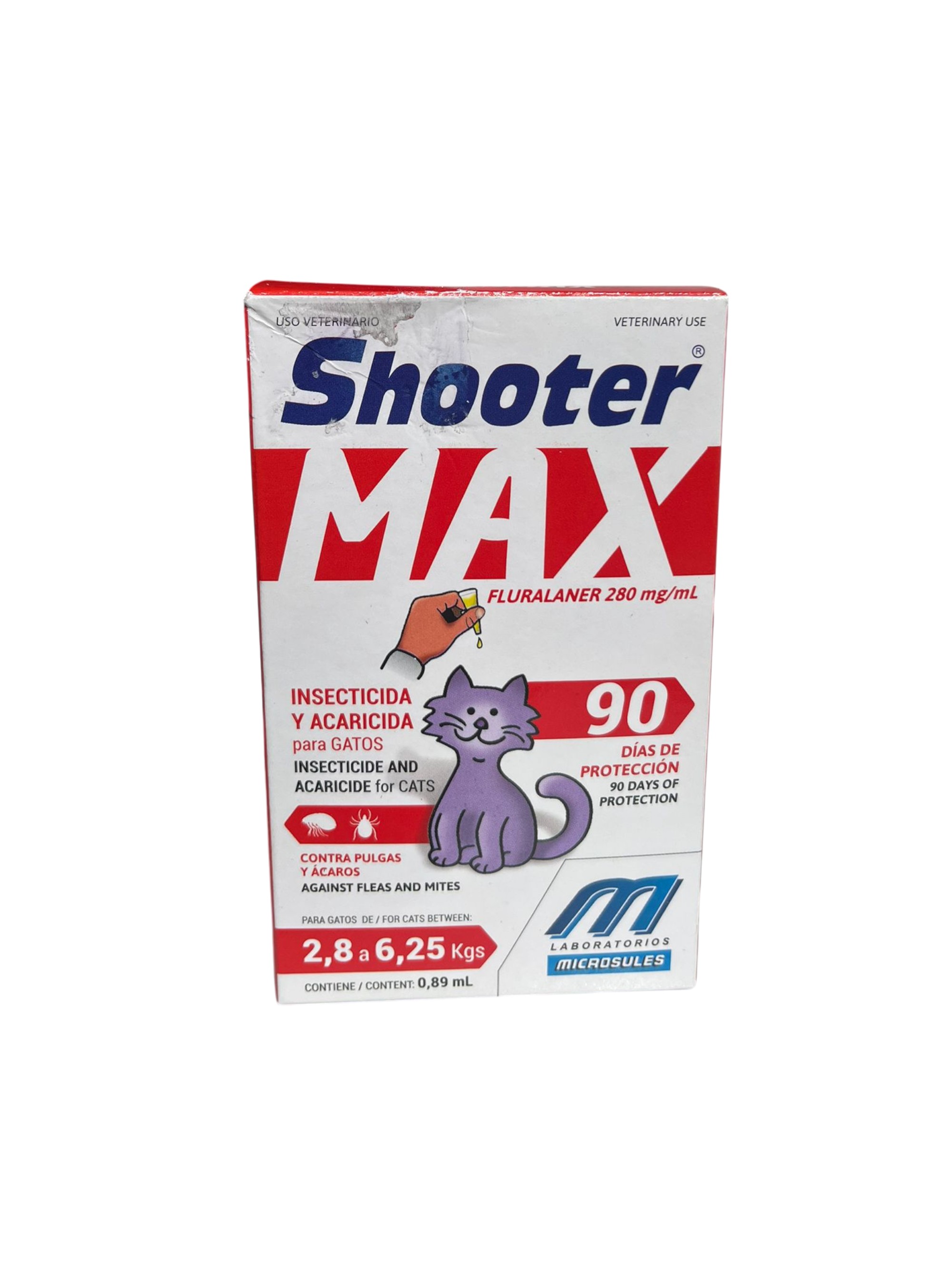 Pipeta SHOOTER Max p/gatos (2.8 a 6.5 kg)