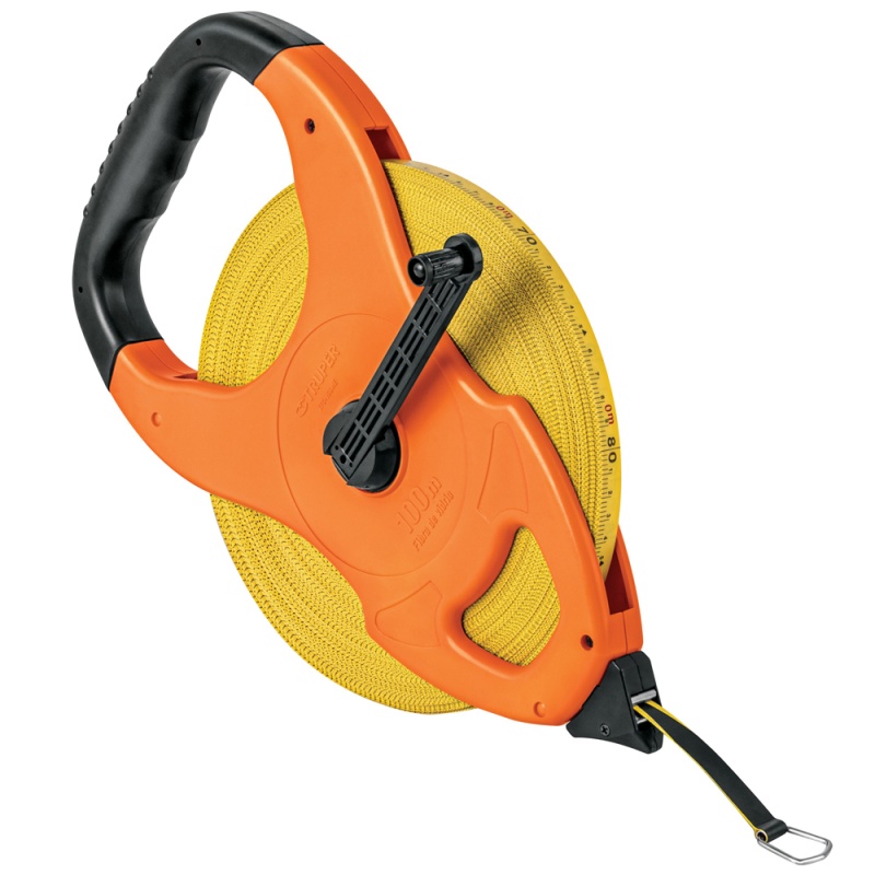 Cinta metrica TRUPER 100 mts.fibra vidrio tipo cruceta