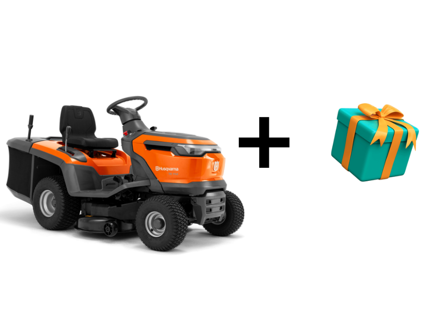 Tractor con recolector HUSQVARNA 16 HP TC114 + Regalo