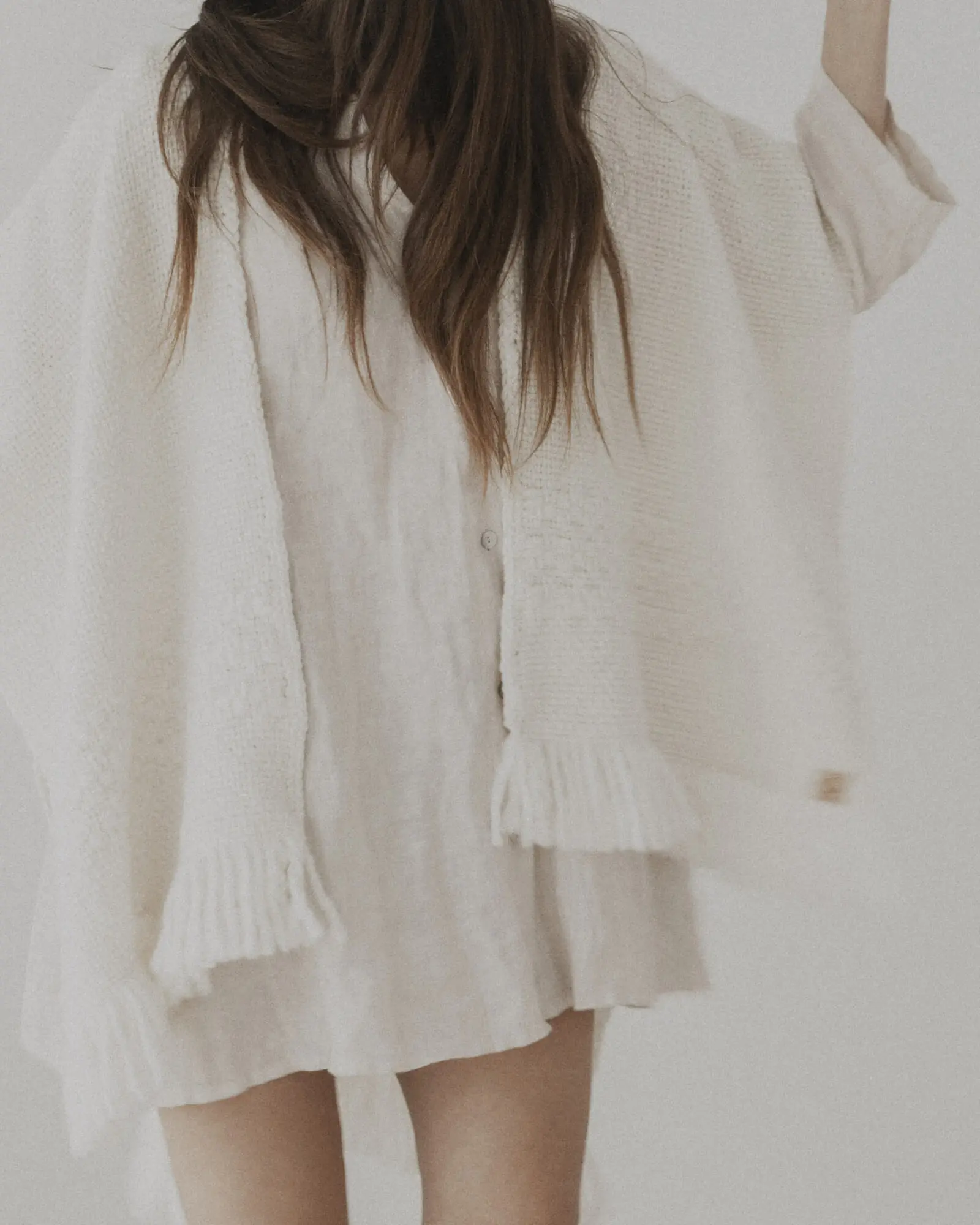 Ruana lana peinada EM vainilla