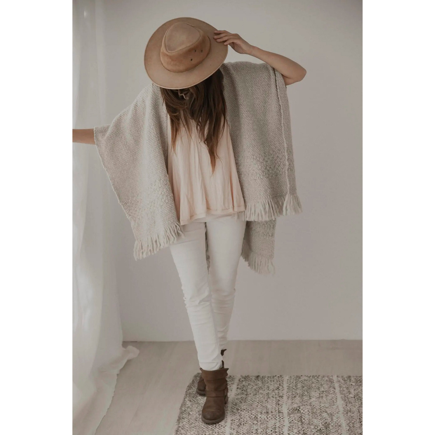 Ruana lana peinada EM torcaza