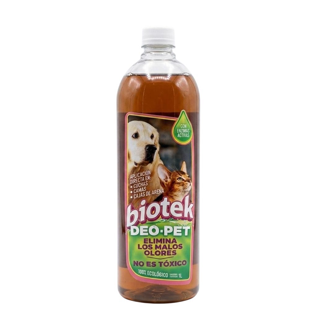 BIOTEK Mascotas x 1 lt. (elimina olores y manchas)