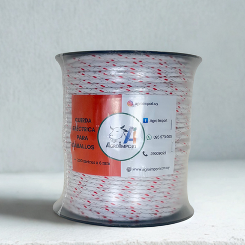 Cuerda electrica 6mm 200mt. AGRO IMPORT (A615)