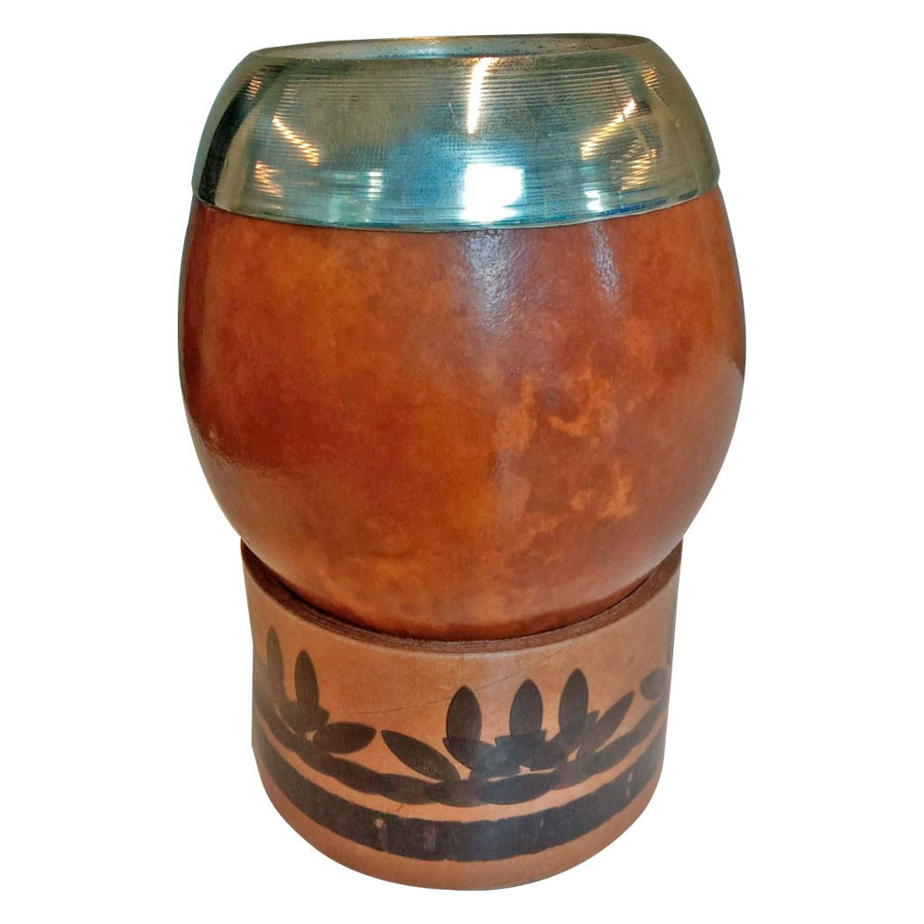 Mate porongo boquilla comun alpaca