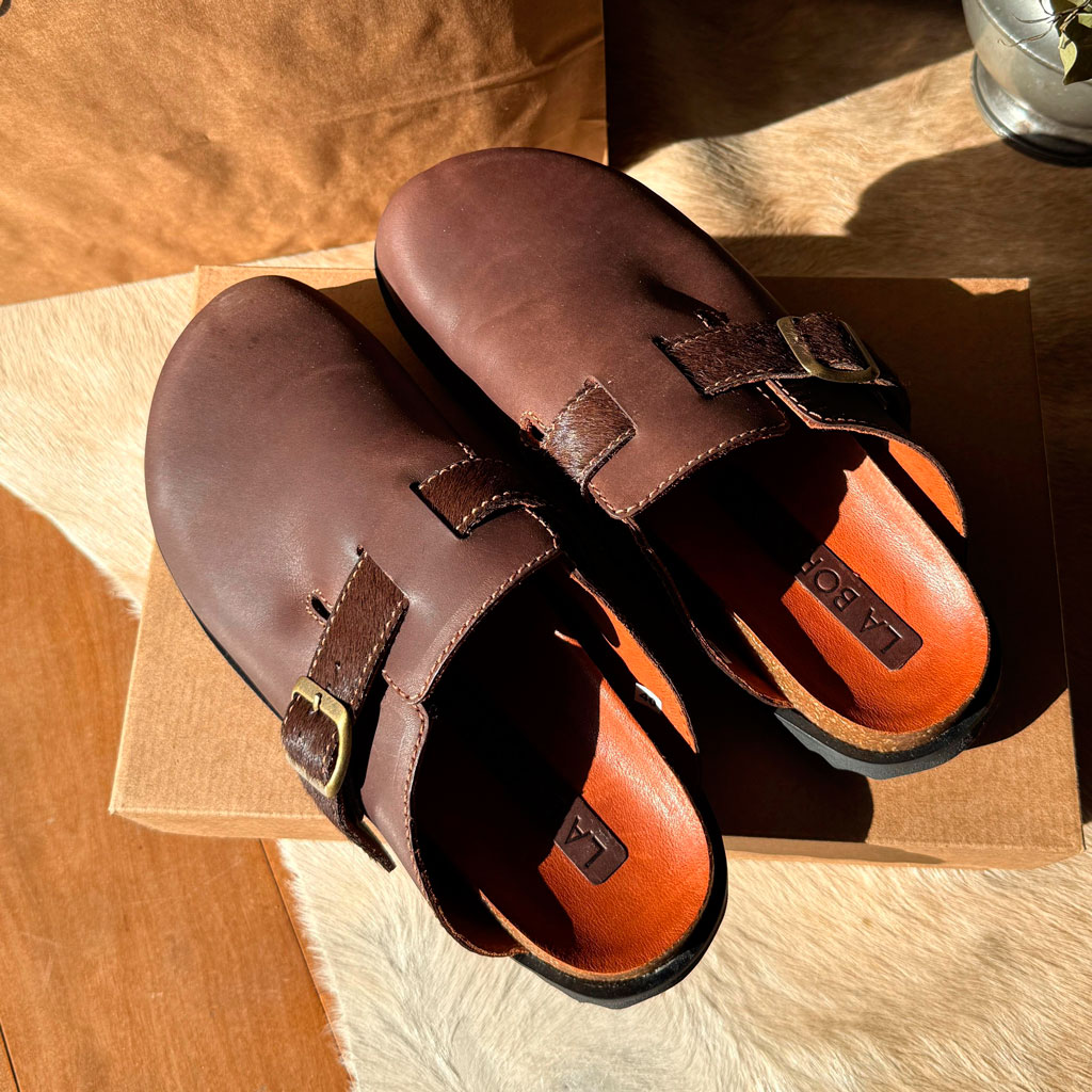 LA BORDONA Zueco basto chocolate