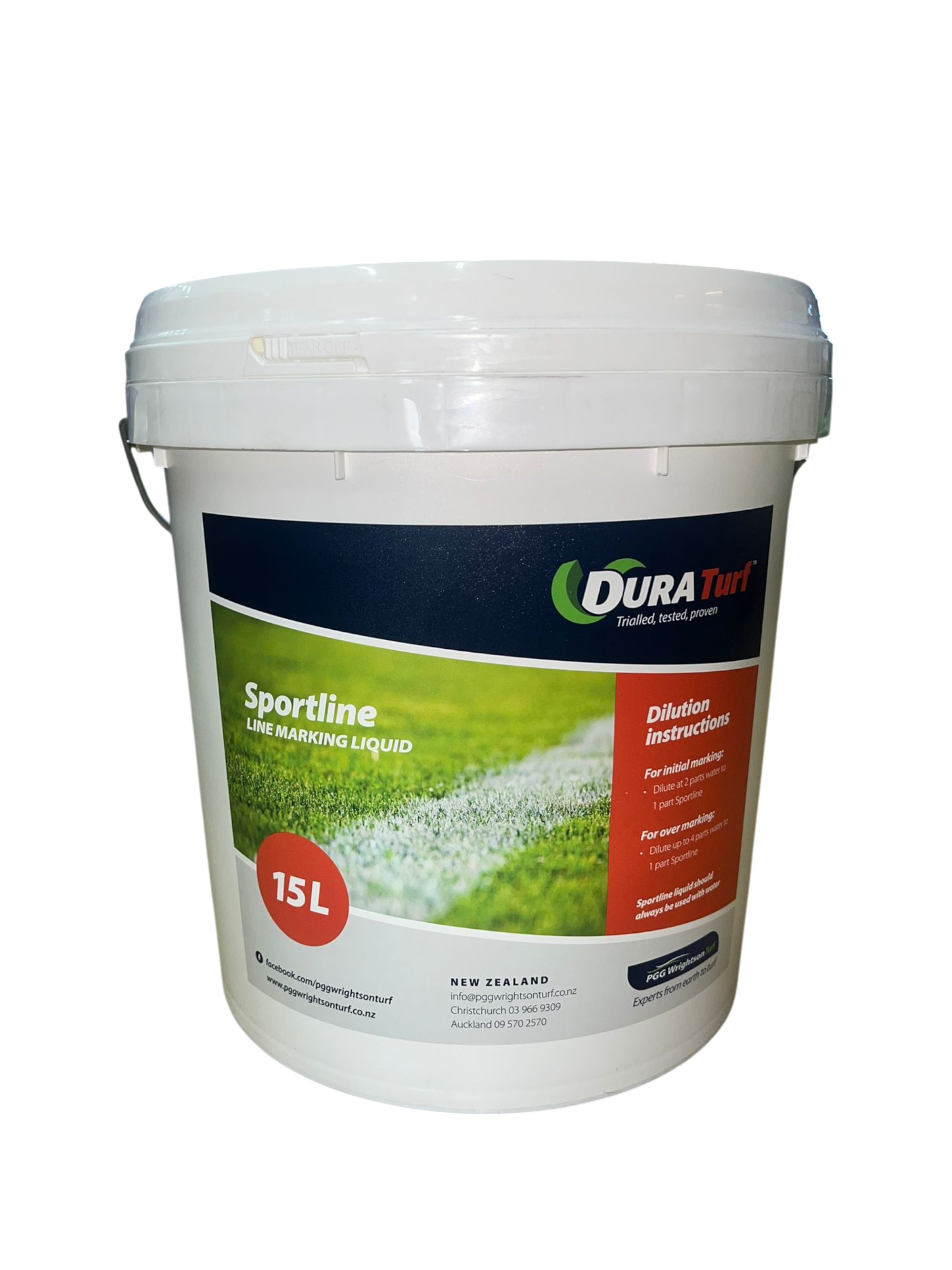 Pintura para canchas duraline SPORTLINE x 15 lts.
