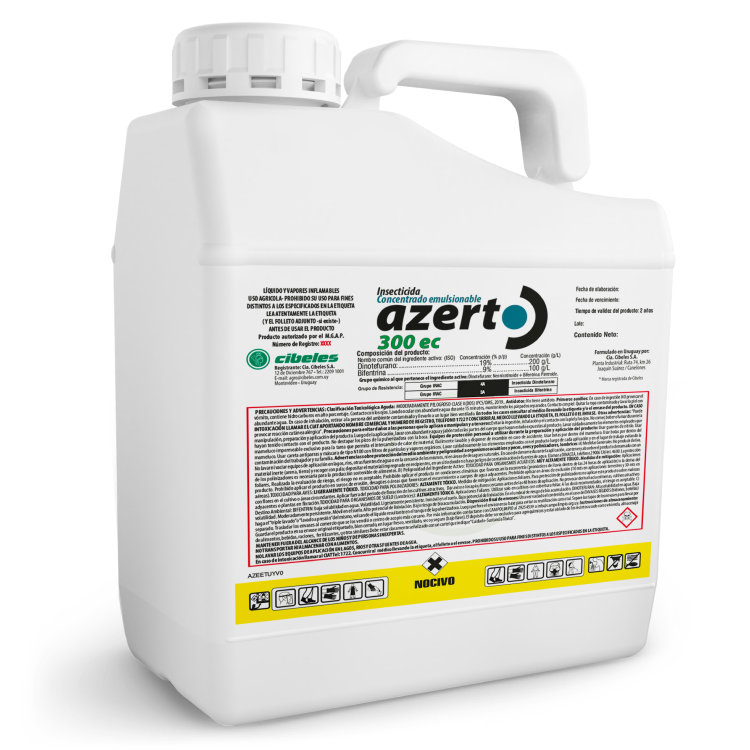 Dinotefuran+Bifentrin AZERTO 300 x 5 lts.