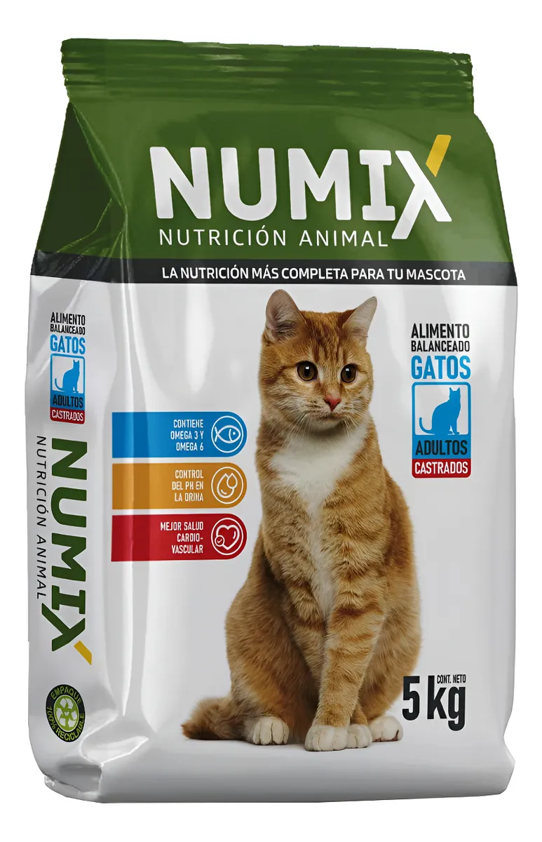 Racion NUMIX Gato castrado x  5 kgs.