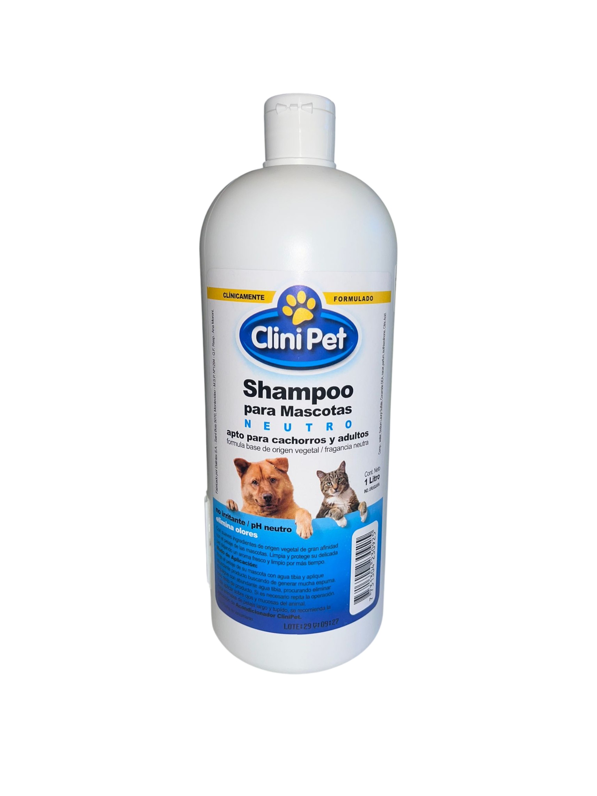 Shampoo p/mascotas Neutro Clini Pet x 1 lt.