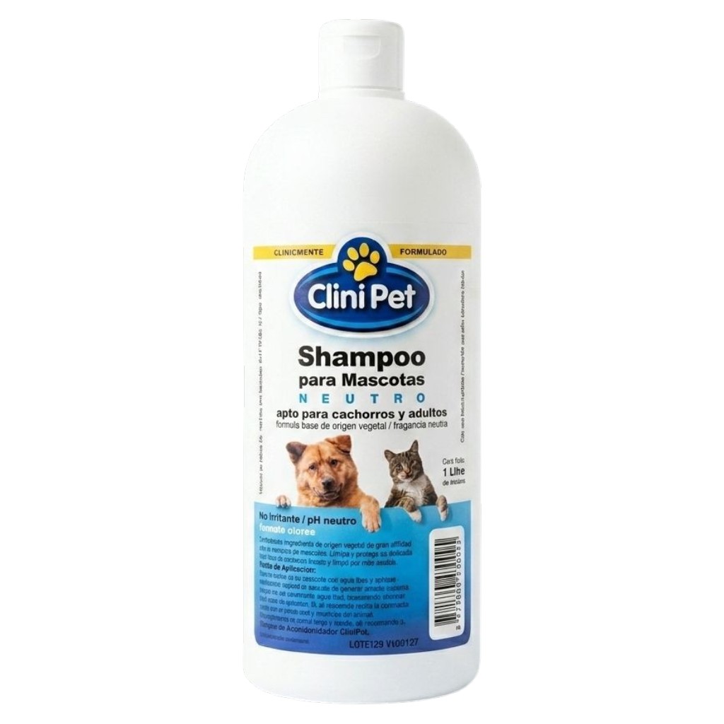 Shampoo p/mascotas Neutro Clini Pet x 1 lt.