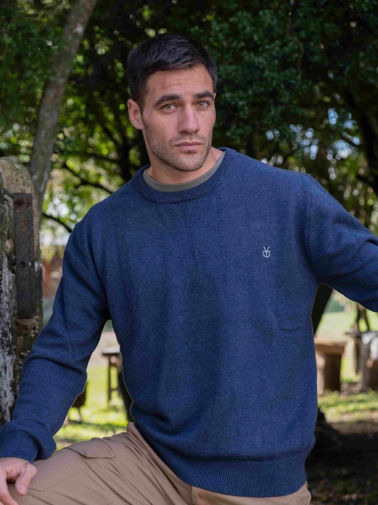 Buzo DEYUNTAS algodn a la base Azul