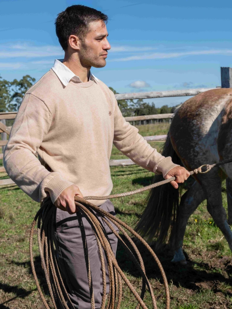 Buzo DEYUNTAS algodn a la base Beige