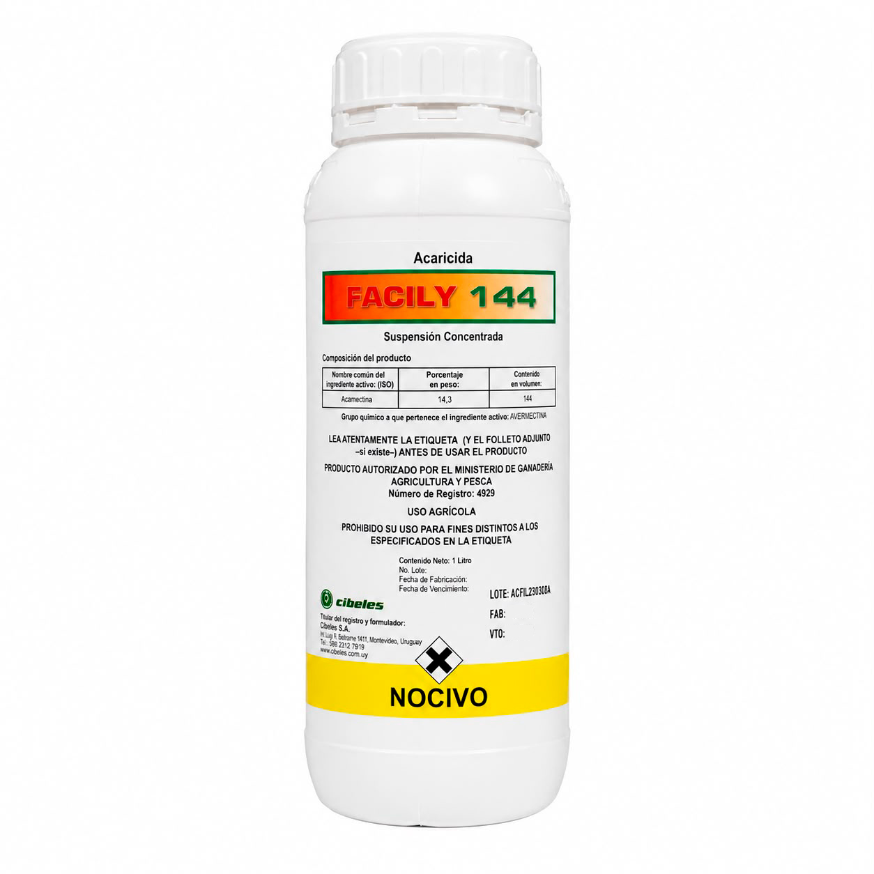 Abamectina FACILY 144SC x 1 lt.