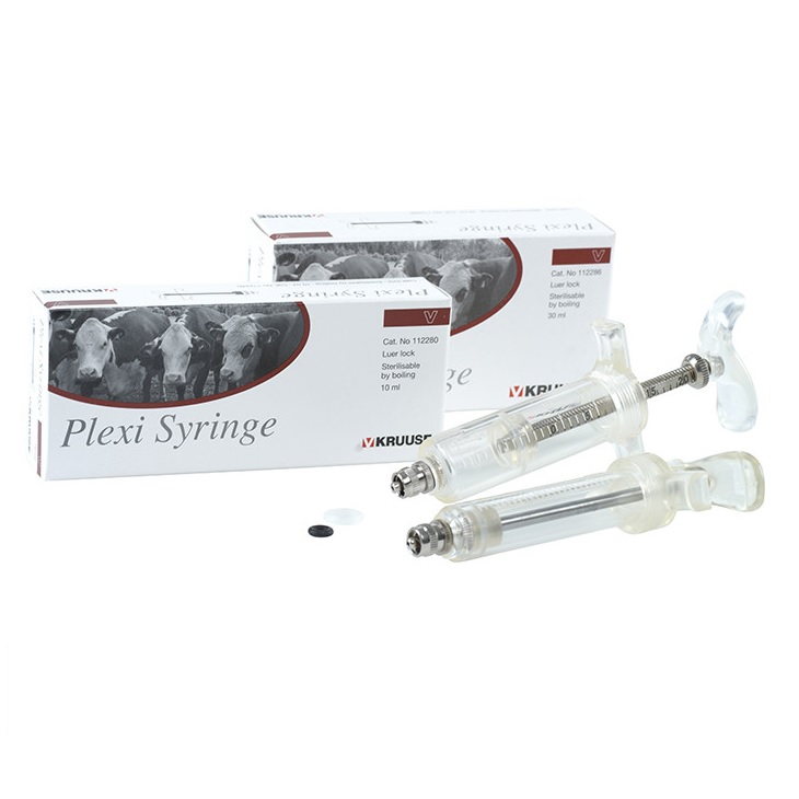 Jeringa KRUUSE plexi bloqueo luer de 50 ml.