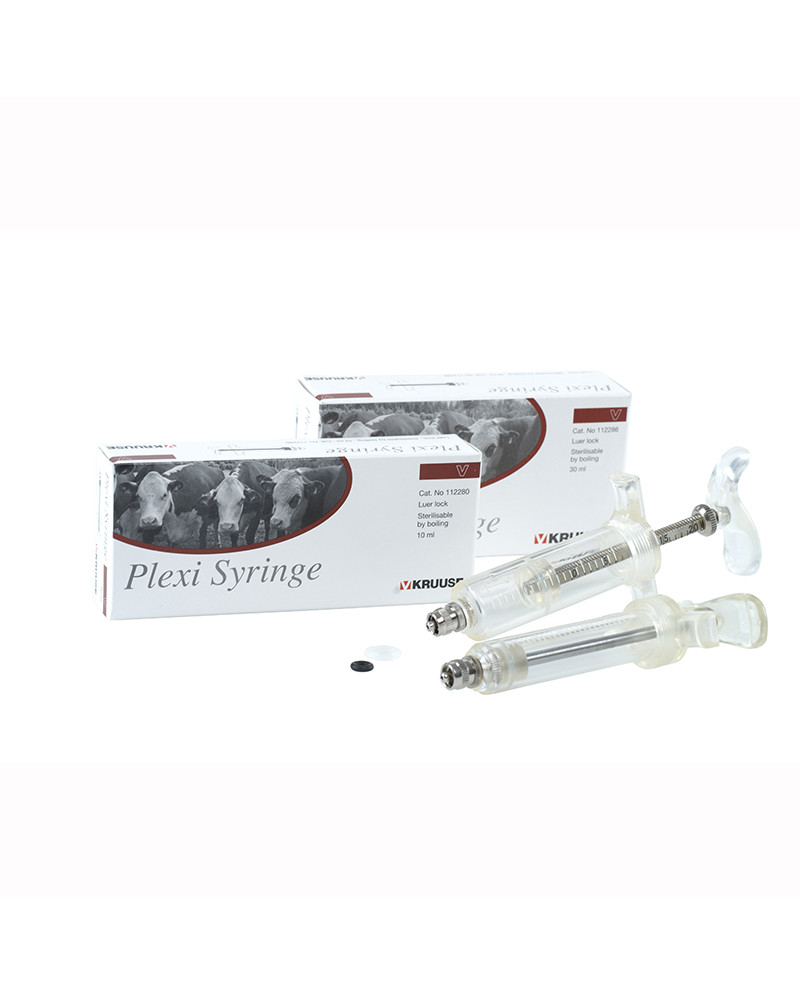 Jeringa KRUUSE plexi bloqueo luer de 50 ml.