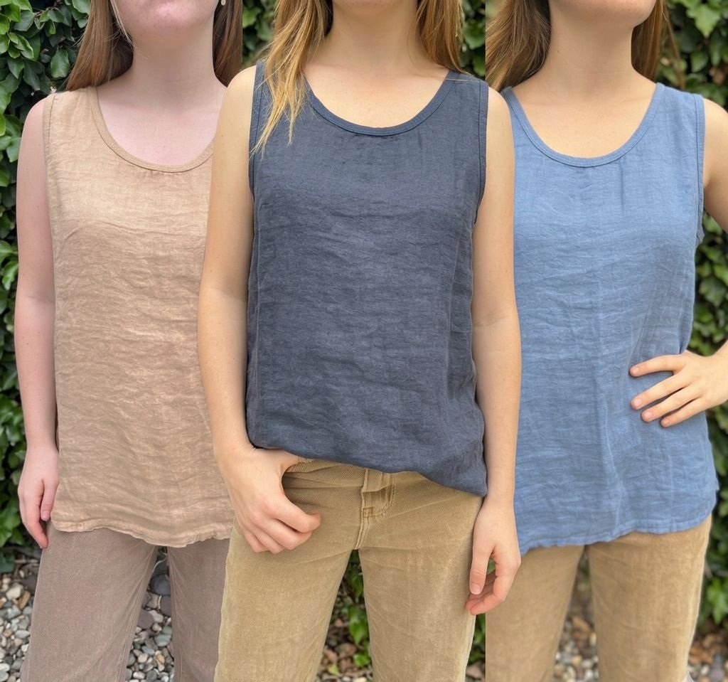 QUILLAPI Musculosa lino/algodon 