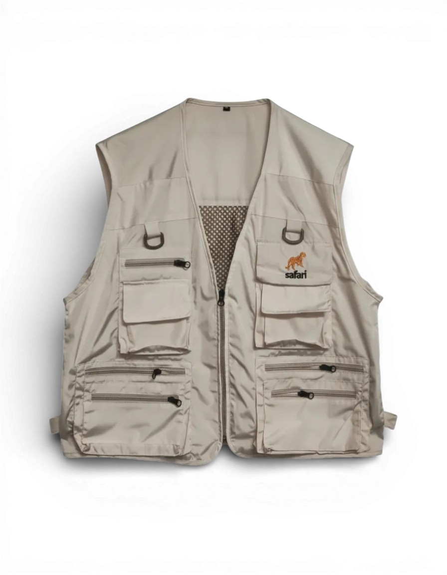 Chaleco de pesca SAFARI Premium 8 bolsillos