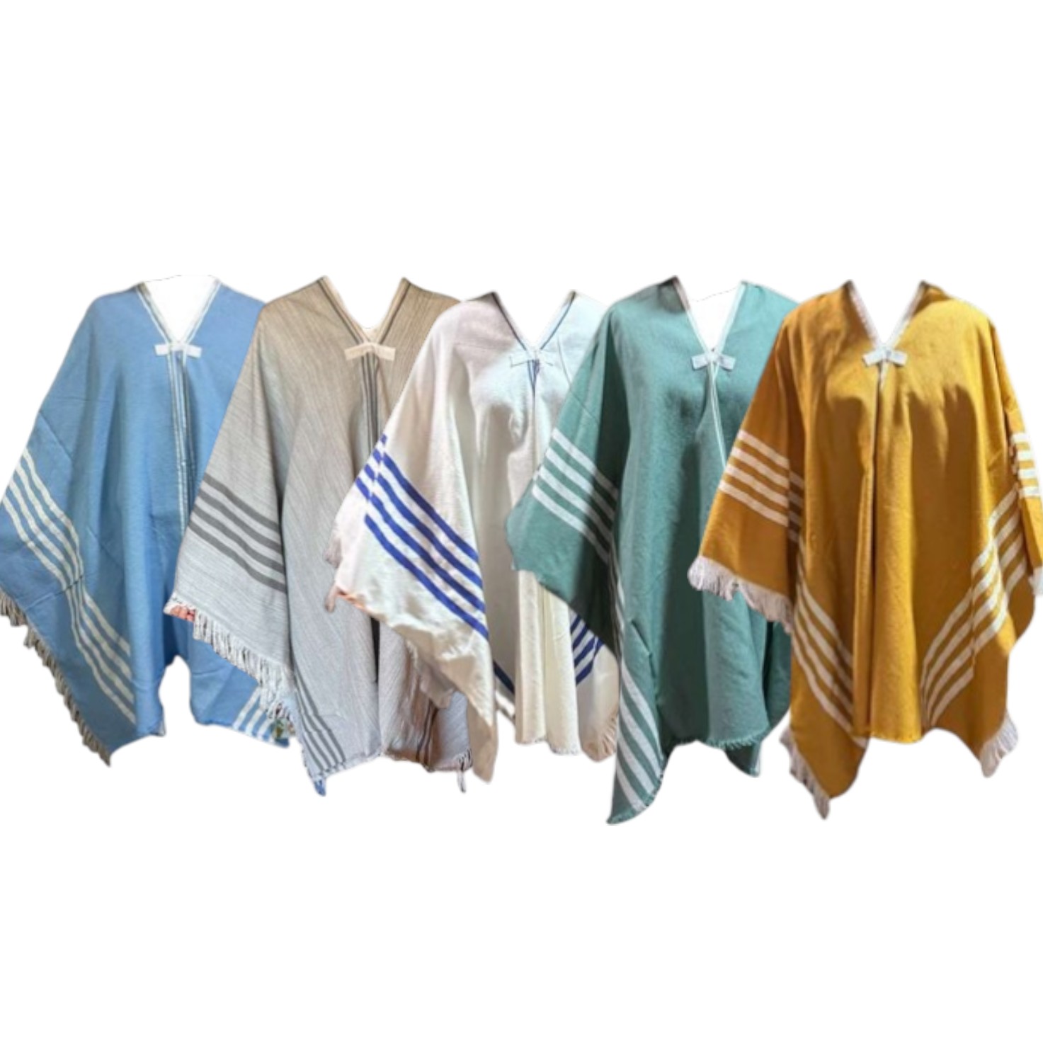 Poncho de algod�n fino 
