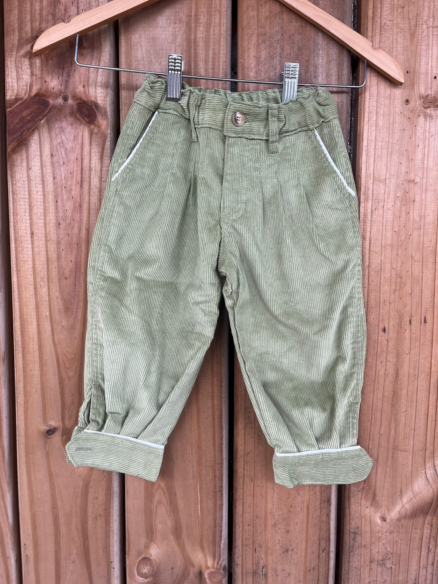 CHARABON Bombacha pana pistacho 