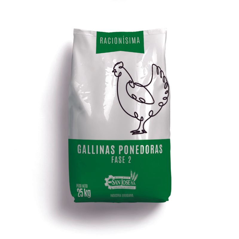 Racion ponedora pelleteada FASE 2 MSJ x 25 kgs.