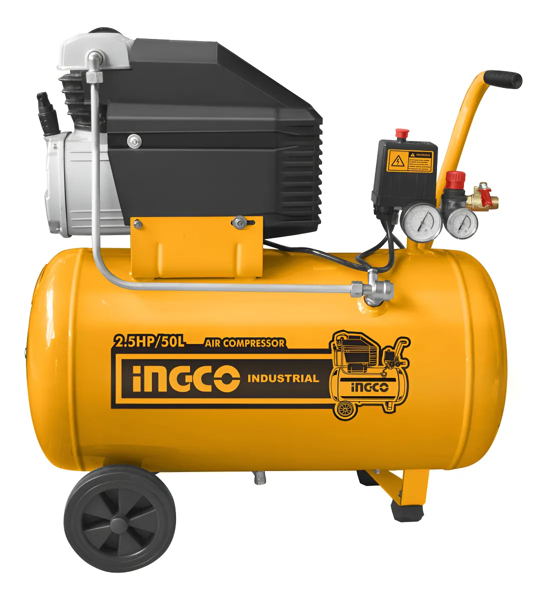 Compresor 2.5 HP 50 lts. INGCO AC25508