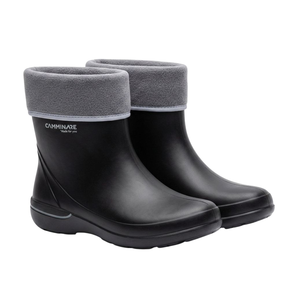 Bota de goma eva termica ROMA dama c/forro negra 