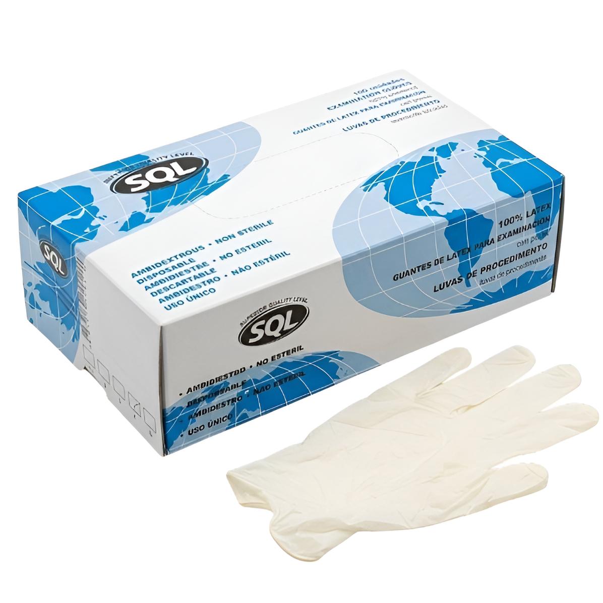 Guantes de latex x 100 unidades(caja) 