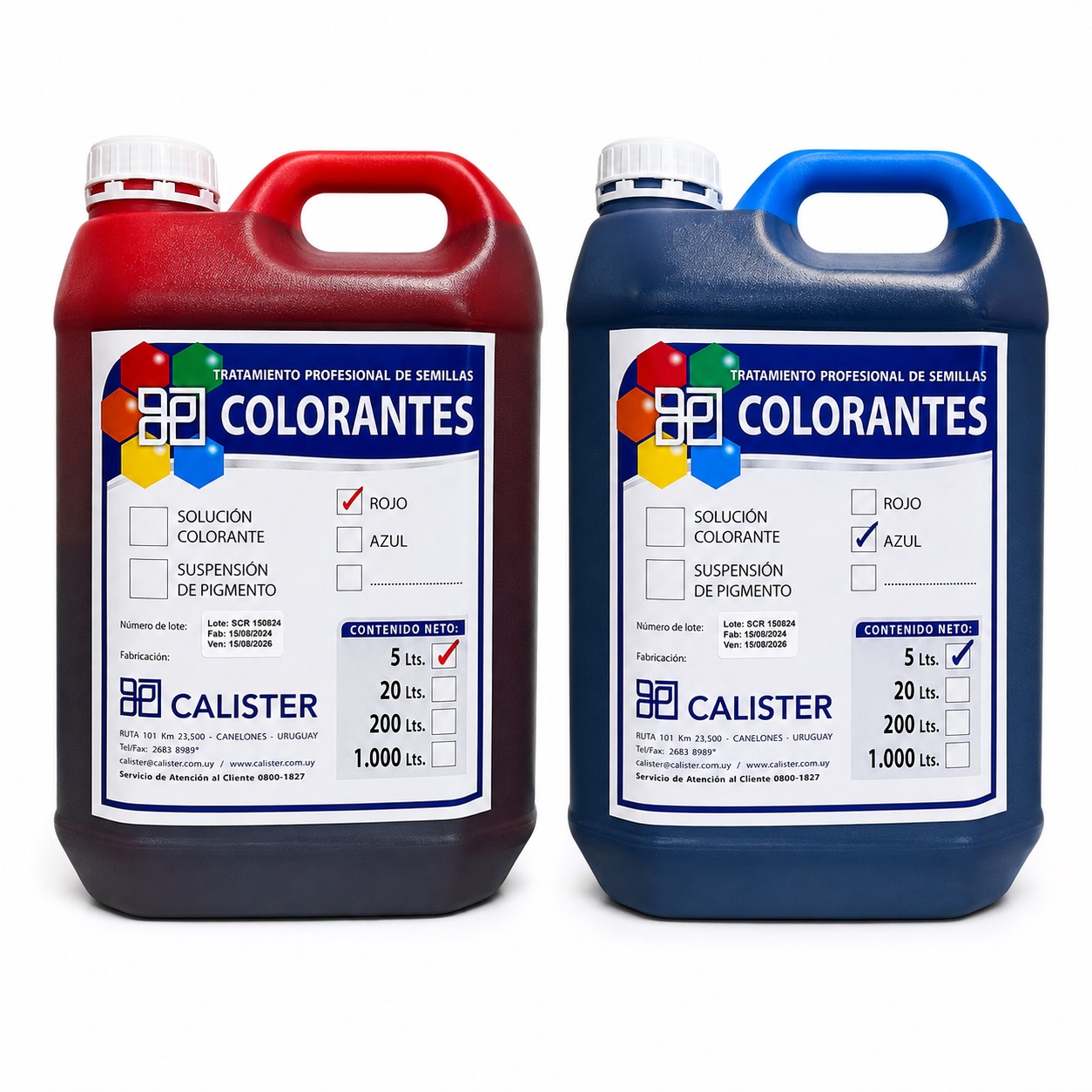 Colorante p/sem.curada CALISTER 5 lts.
