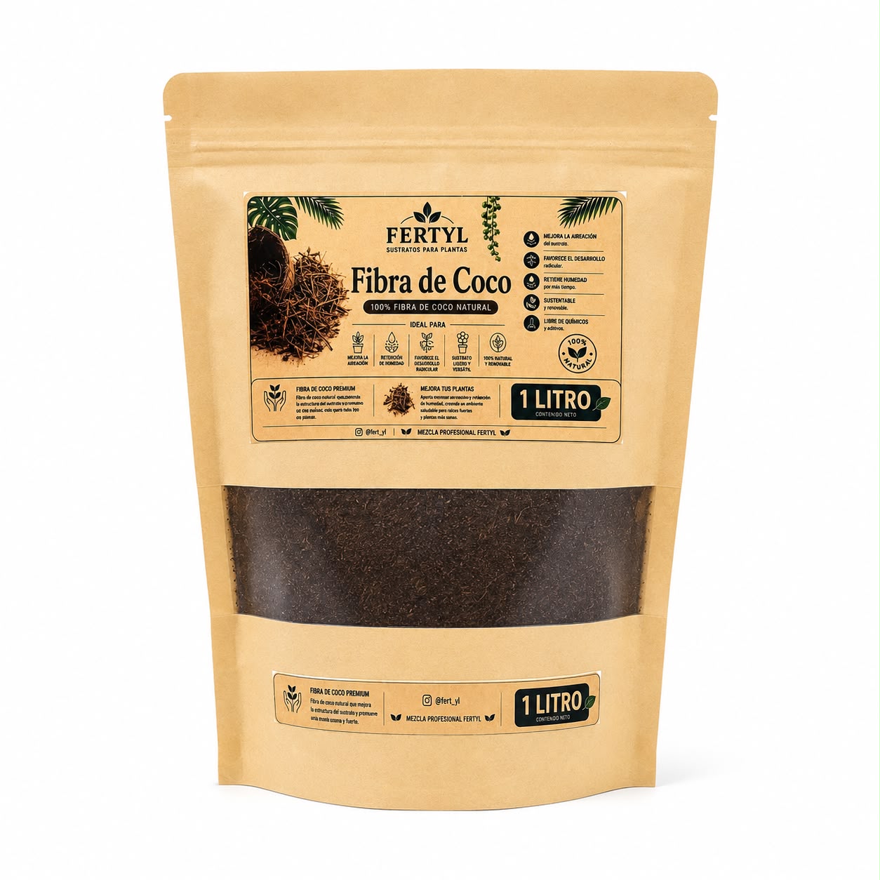 Fibra de coco x 1 lt