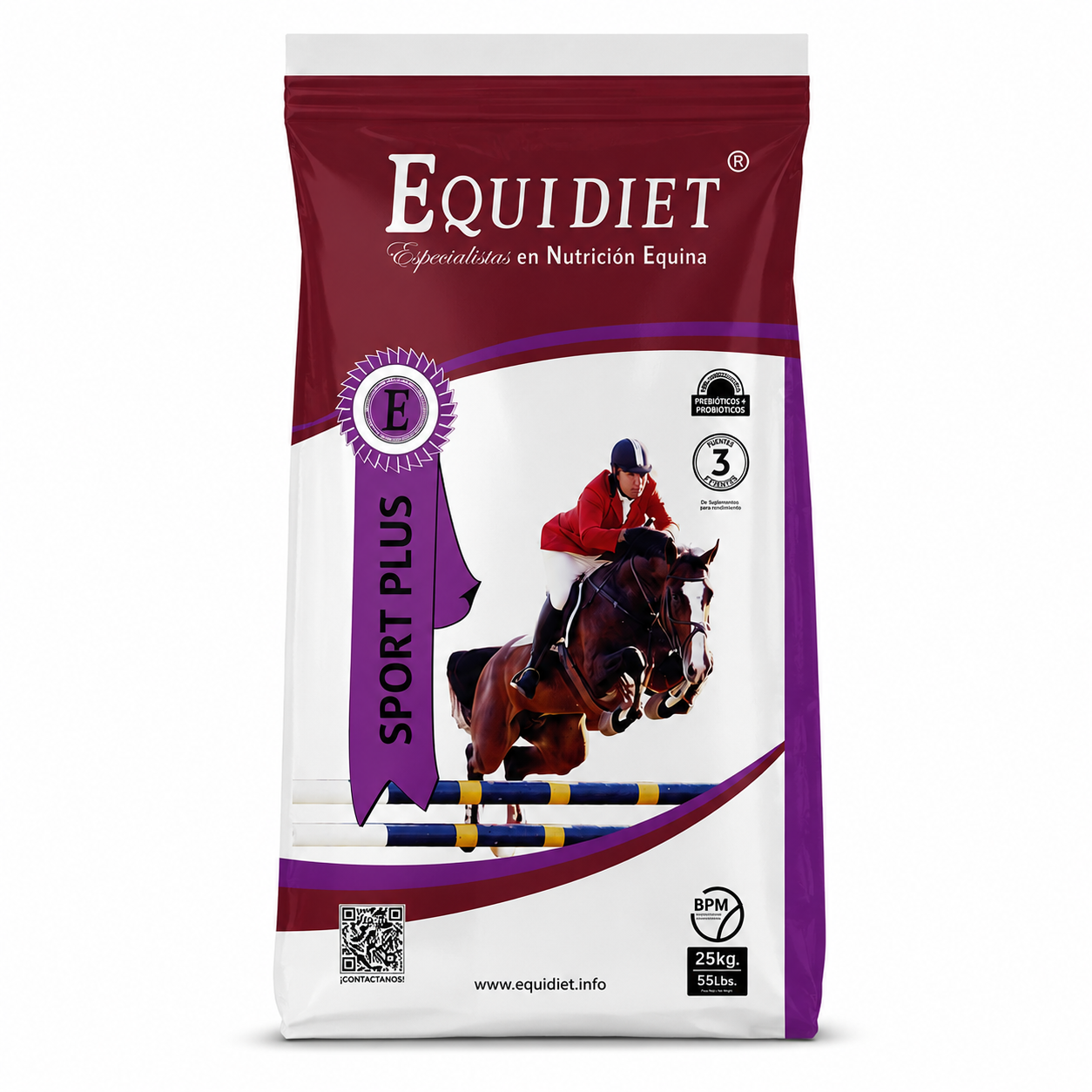 Racion EQUIDIET SPORT PLUS (alto rendimiento) x 25 kgs.