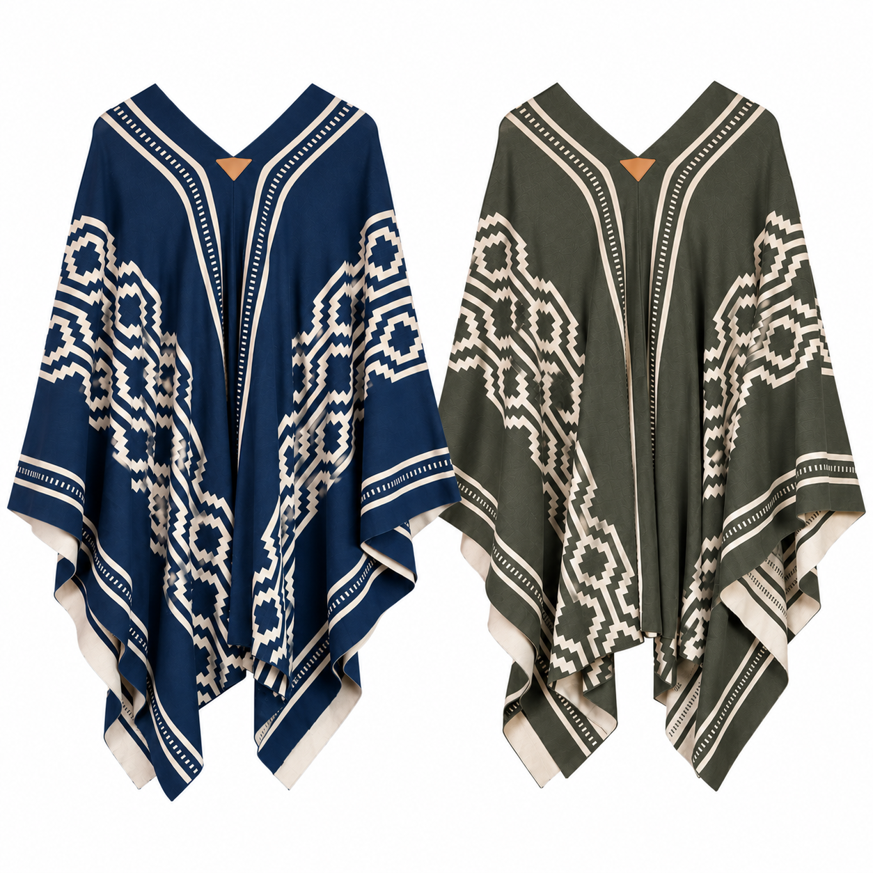 Poncho MULITA hombre doble reversible pampa 