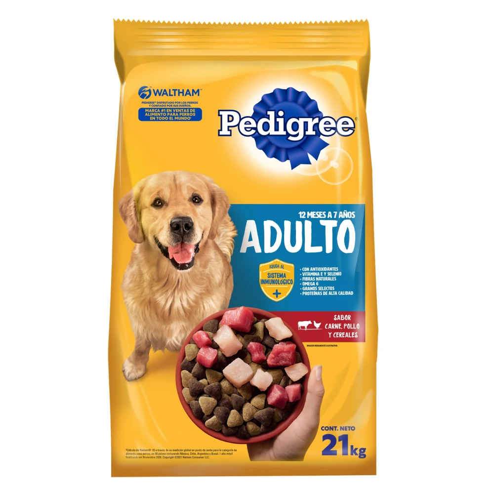Raci�n PEDIGREE carne, pollo & cereal x21kg