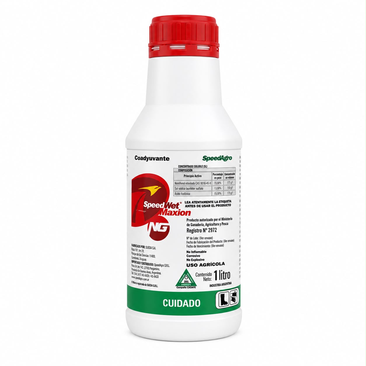 Coadyuvante SPEED WET Maxion NG 1 litro (Rojo)